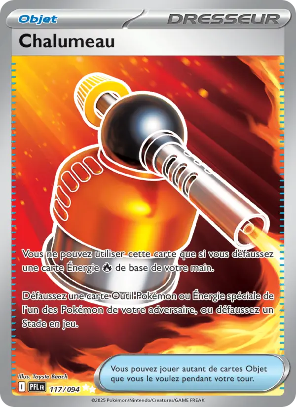 117/094 - Chalumeau — Carte Pokémon Flammes Fantasmagoriques 117/94