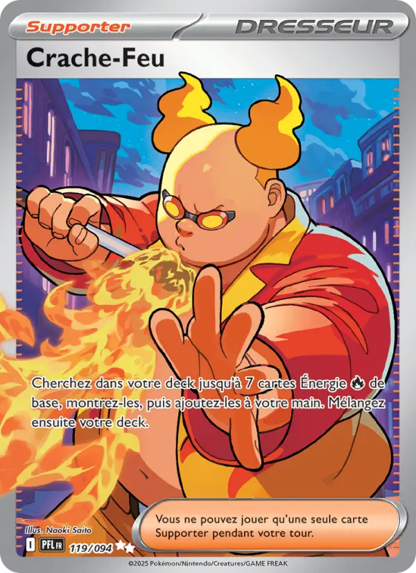 119/094 - Crache-Feu — Carte Pokémon Flammes Fantasmagoriques 119/94