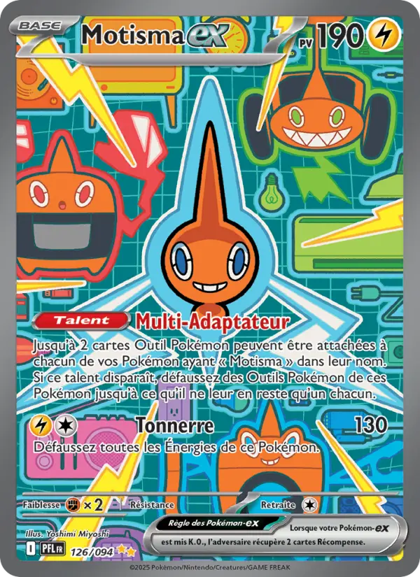 126/094 - Motisma EX — Carte Pokémon Flammes Fantasmagoriques 126/94