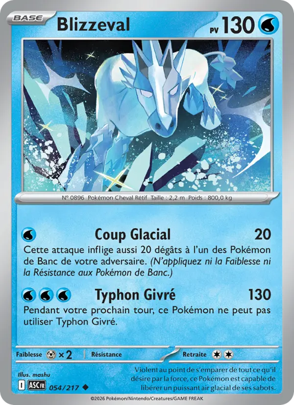 054/217 - Blizzeval — Carte Pokémon Héros Transcendants 054/217