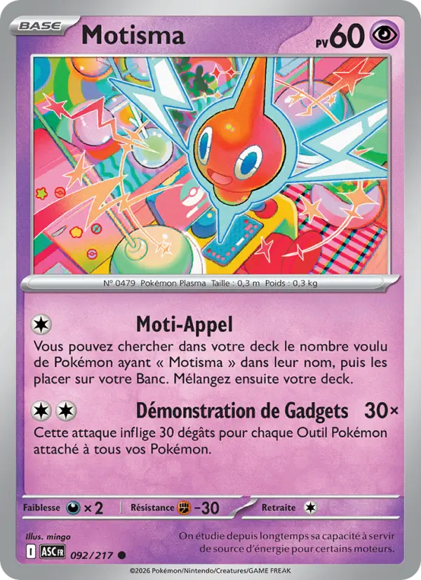 Motisma — Carte Pokémon 092 Héros Transcendants