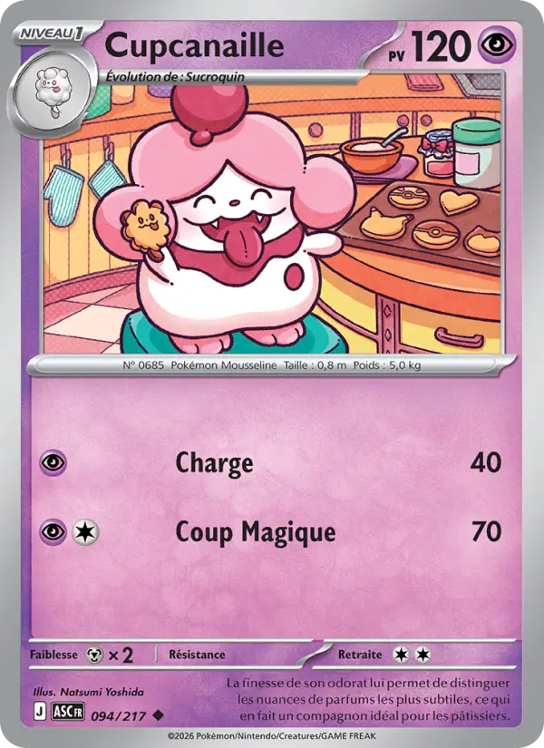 Cupcanaille — Carte Pokémon 094 Héros Transcendants