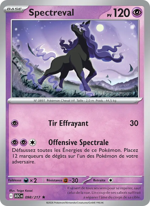 Spectreval — Carte Pokémon 098 Héros Transcendants