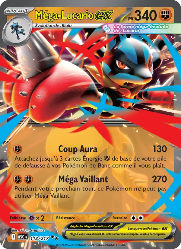 113/217 - Méga-Lucario EX