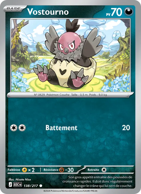 Vostourno — Carte Pokémon 138 Héros Transcendants