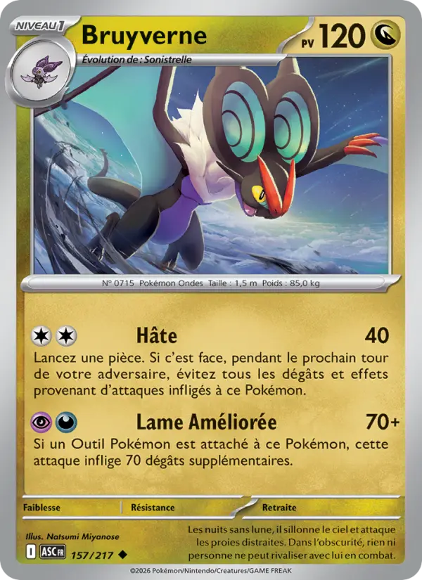 Bruyverne — Carte Pokémon 157 Héros Transcendants