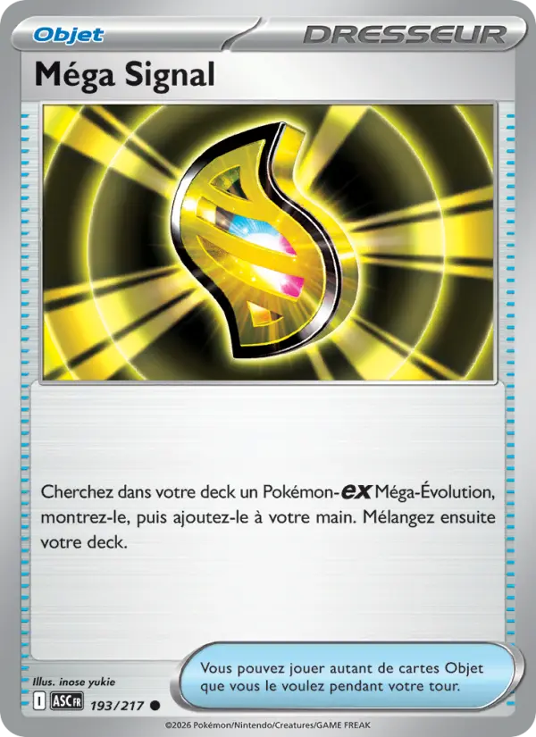 193/217 - Méga Signal — Carte Pokémon Héros Transcendants 193/217