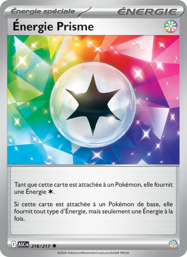 216/217 - Énergie Prisme — Carte Pokémon Héros Transcendants 216/217