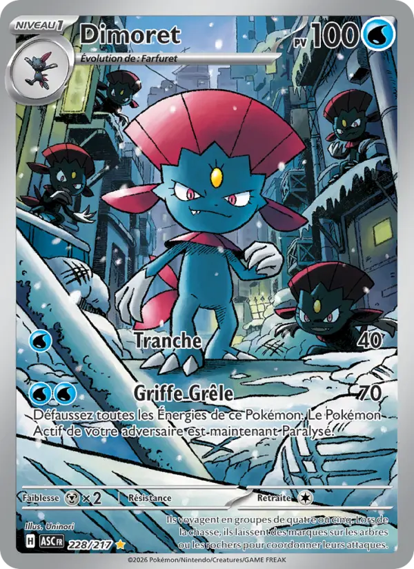 228/217 - Dimoret — Carte Pokémon Héros Transcendants 228/217