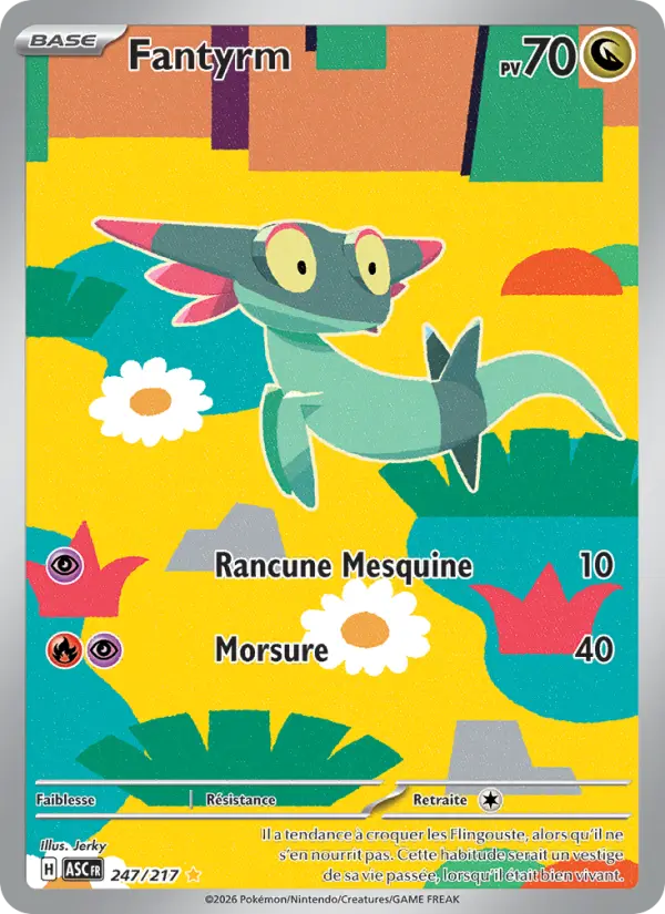 247/217 - Fantyrm — Carte Pokémon Héros Transcendants 247/217