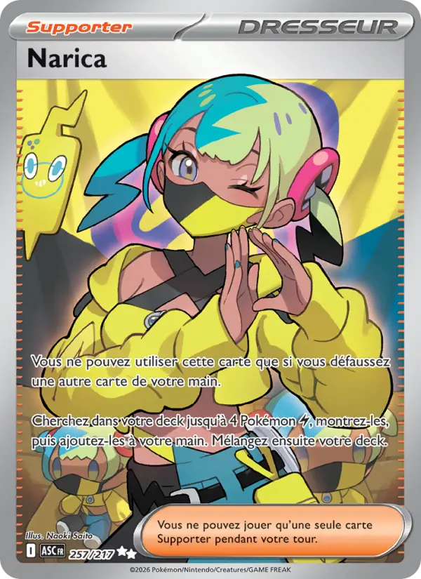257/217 - Narica — Carte Pokémon Héros Transcendants 257/217
