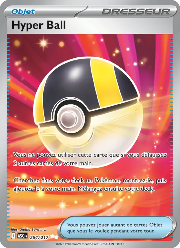 264/217 - Hyper Ball — Carte Pokémon Héros Transcendants 264/217