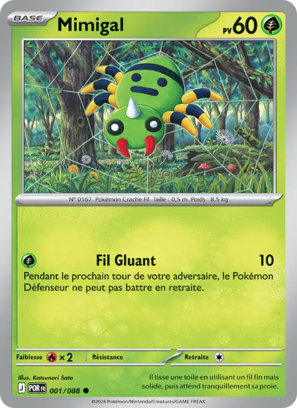 001/088 - Mimigal — Carte Pokémon Équilibre Parfait 001/88