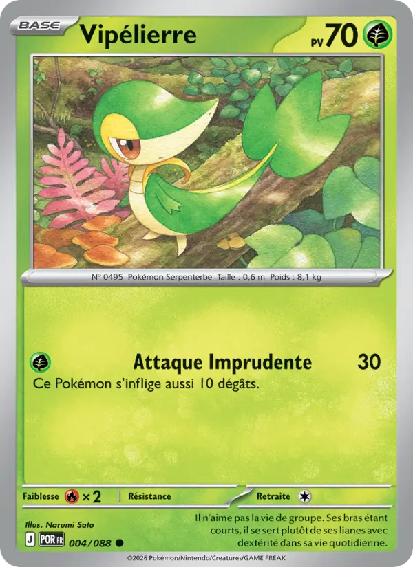 004/088 - Vipélierre — Carte Pokémon ME03 PlayShop