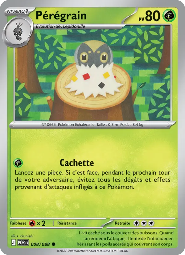 008/088 - Pérégrain — Carte Pokémon Équilibre Parfait 008/88