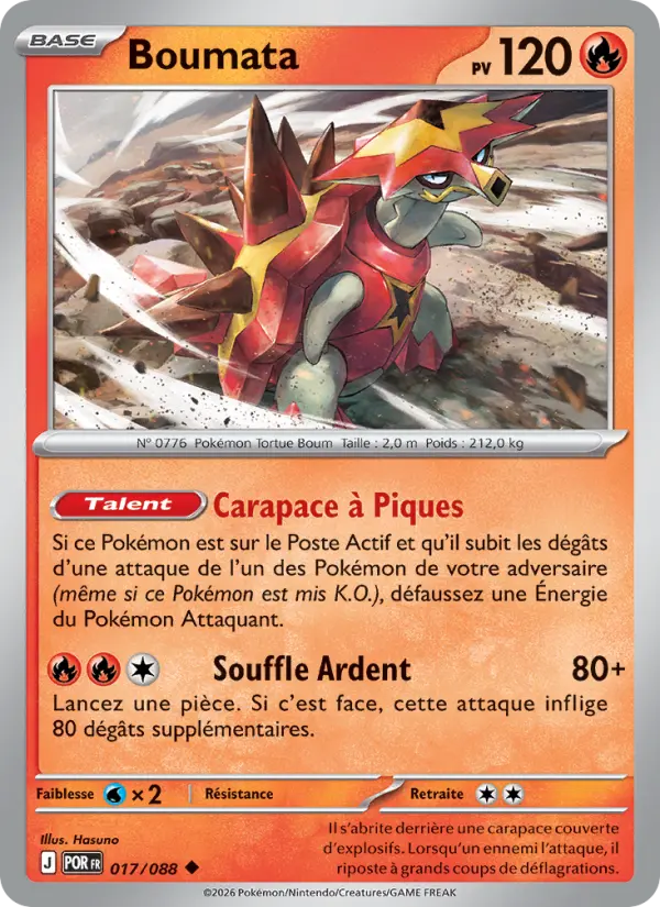 017/088 - Boumata — Carte Pokémon Équilibre Parfait 017/88
