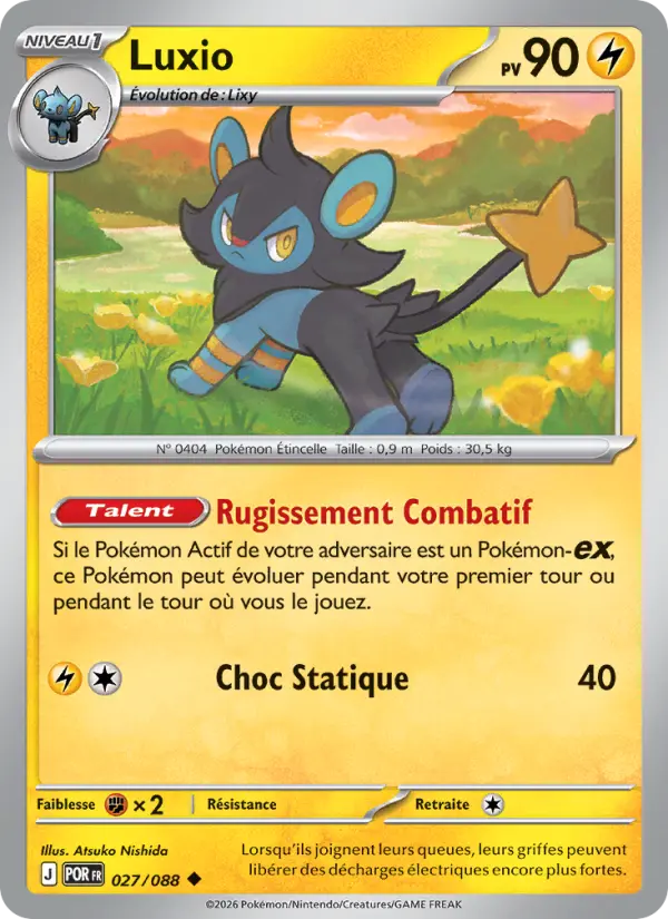 027/088 - Luxio — Carte Pokémon Équilibre Parfait 027/88