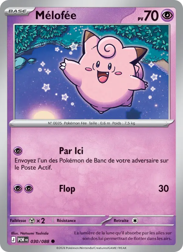030/088 - Mélofée — Carte Pokémon Équilibre Parfait 030/88