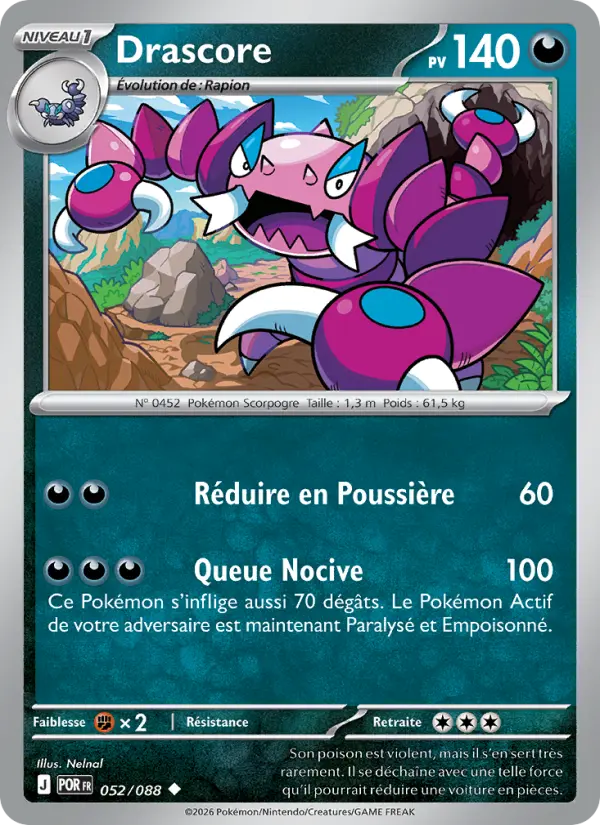 052/088 - Drascore — Carte Pokémon Équilibre Parfait 052/88