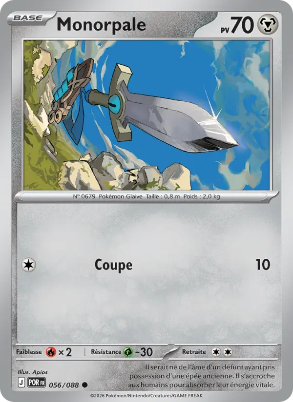 056/088 - Monorpale — Carte Pokémon Équilibre Parfait 056/88