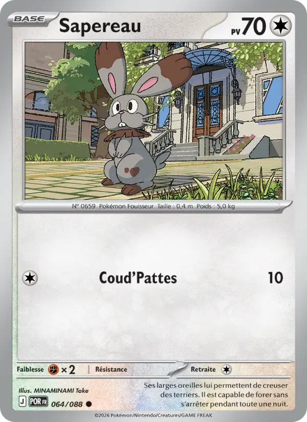 064/088 - Sapereau — Carte Pokémon Équilibre Parfait 064/88
