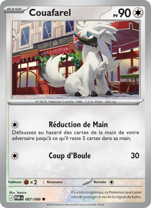 067/088 - Couafarel — Carte Pokémon Équilibre Parfait 067/88