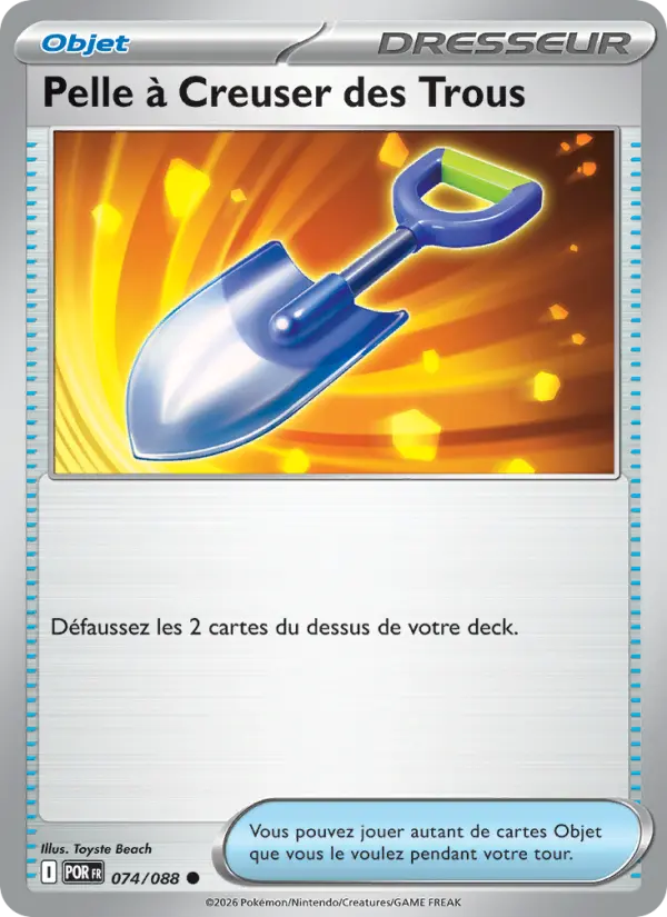 074/088 - Pelle à Creuser des Trous — Carte Pokémon Équilibre Parfait 074/88