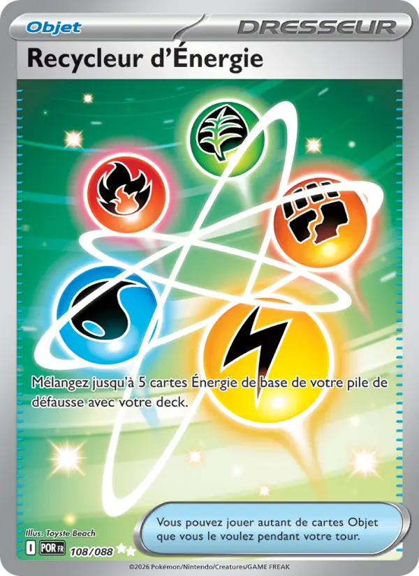 108/088 - Recycleur d'Énergie — Carte Pokémon Équilibre Parfait 108/88