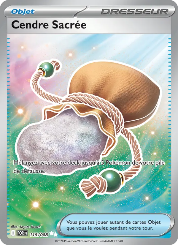 115/088 - Cendre Sacrée — Carte Pokémon Équilibre Parfait 115/88