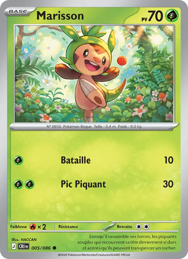 005/086 - Marisson — Carte Pokémon Chaos Ascendant 005/86