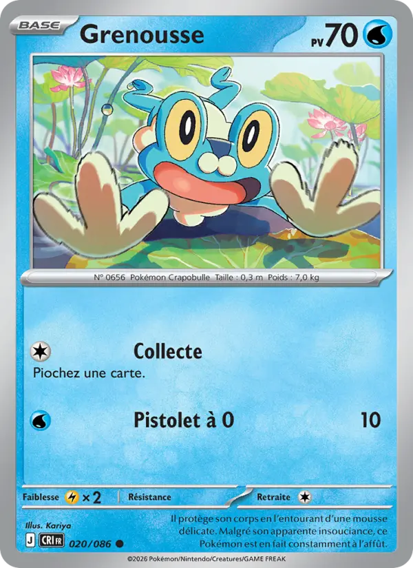 Grenousse — Carte Pokémon 020 Chaos Ascendant