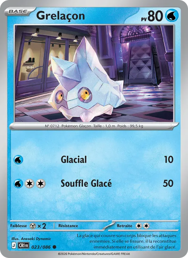 023/086 - Grelaçon — Carte Pokémon Chaos Ascendant 023/86