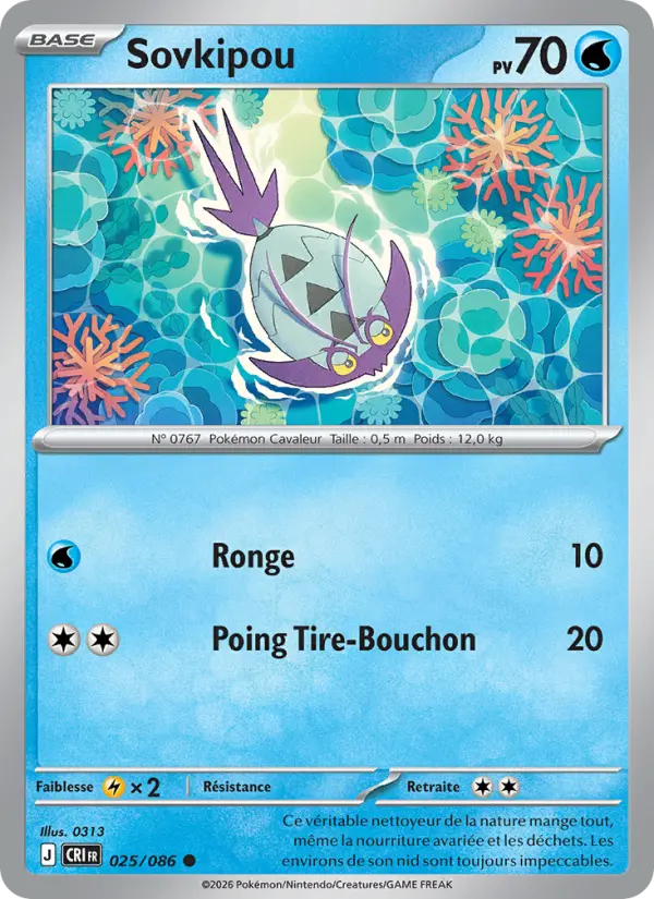 Sovkipou — Carte Pokémon 025 Chaos Ascendant