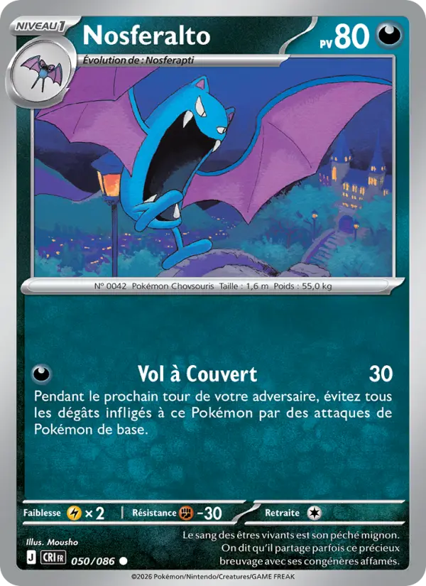 Nosferalto — Carte Pokémon 050 Chaos Ascendant