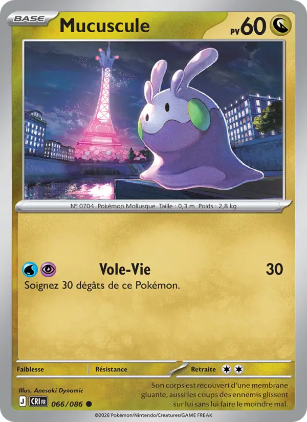 Mucuscule — Carte Pokémon 066 Chaos Ascendant