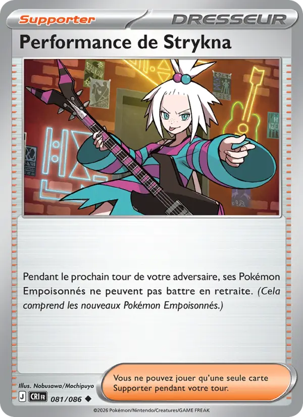 081/086 - Performance de Strykna — Carte Pokémon Chaos Ascendant 081/86