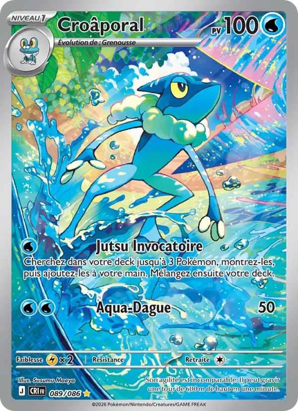 Croâporal — Carte Pokémon 089 Chaos Ascendant