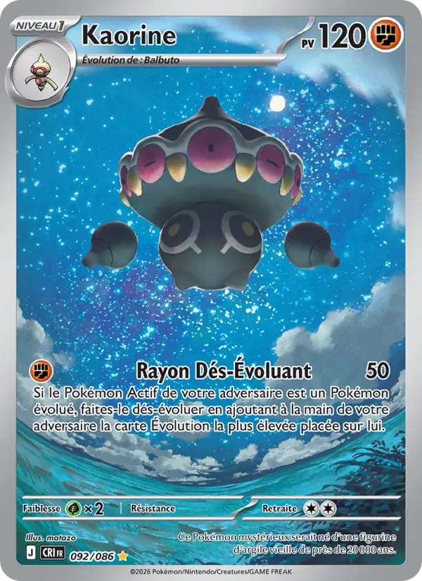 Kaorine — Carte Pokémon 092 Chaos Ascendant