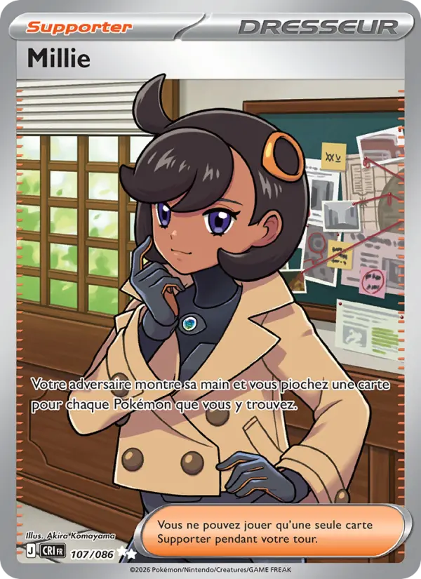 107/086 - Millie — Carte Pokémon Chaos Ascendant 107/86