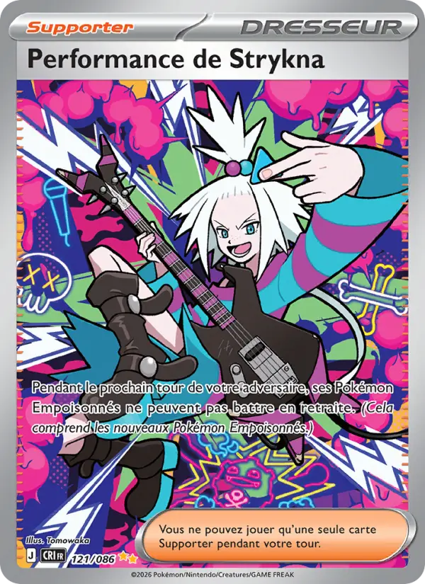 121/086 - Performance de Strykna — Carte Pokémon Chaos Ascendant 121/86