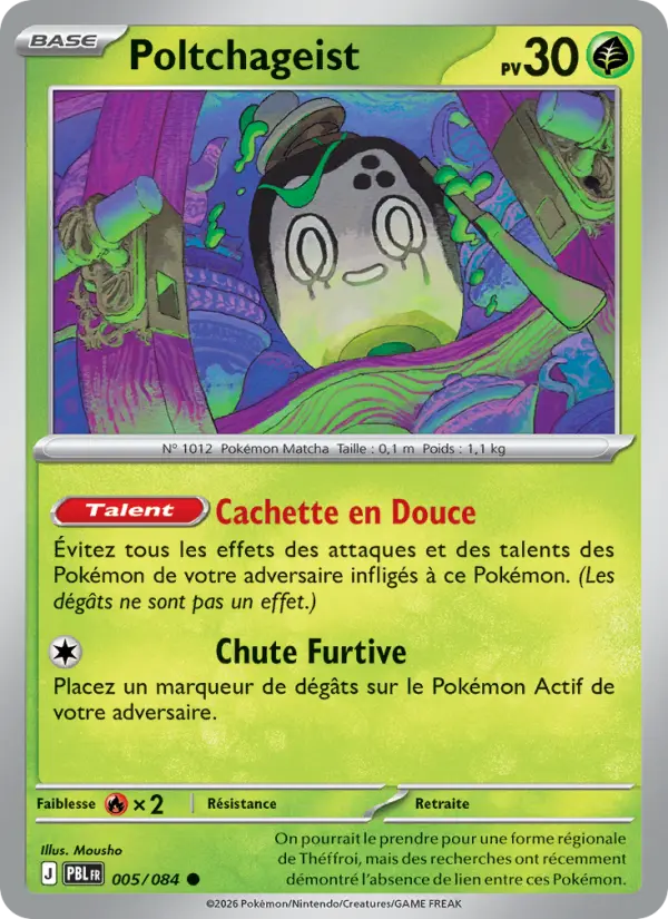 005/084 - Poltchageist — Carte Pokémon Nuit Noire 005/84