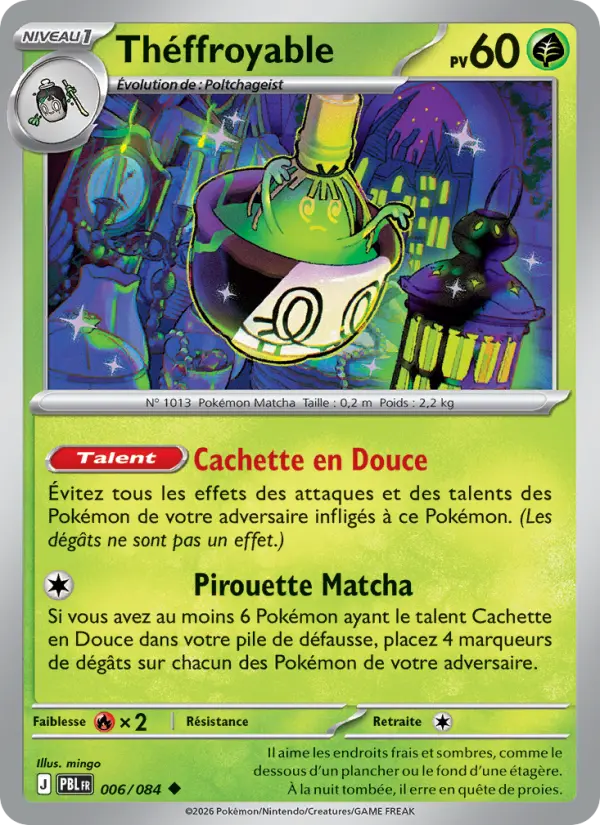 006/084 - Théffroyable — Carte Pokémon Nuit Noire 006/84