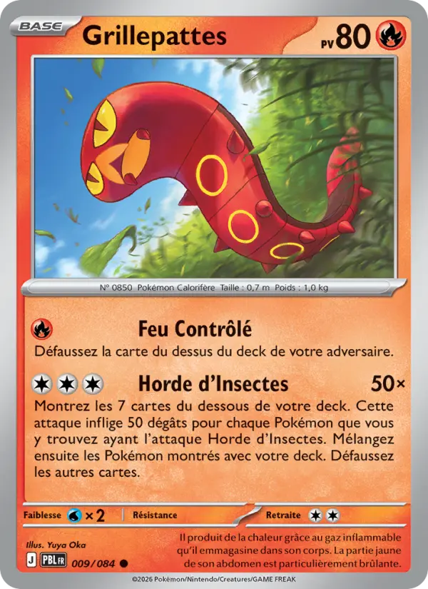 009/084 - Grillepattes — Carte Pokémon Nuit Noire 009/84