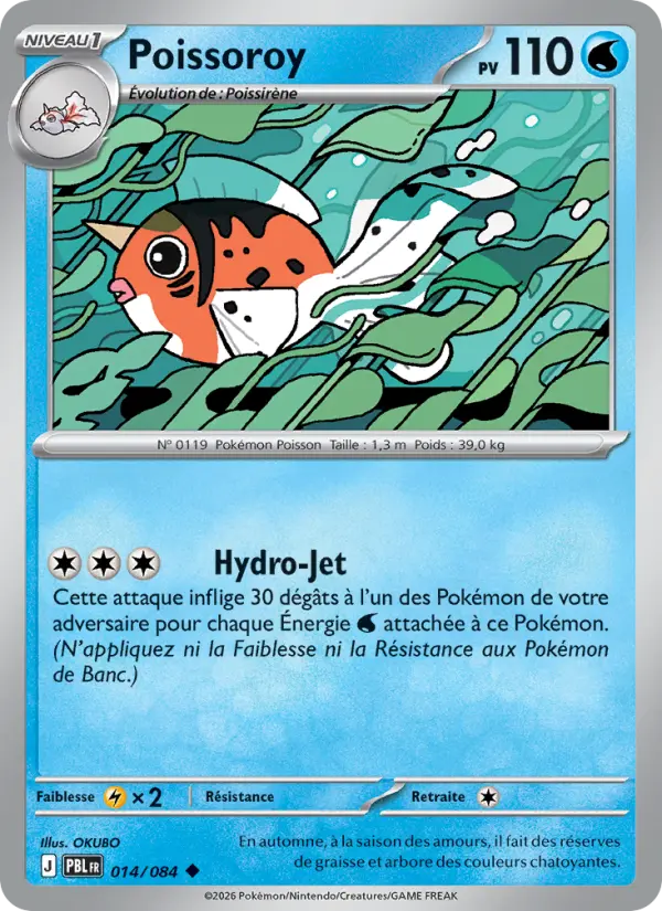 014/084 - Poissoroy — Carte Pokémon Nuit Noire 014/84