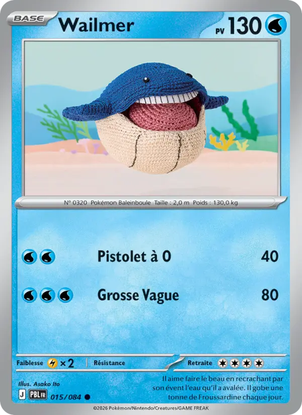 015/084 - Wailmer — Carte Pokémon Nuit Noire 015/84