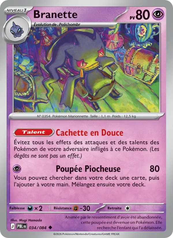 034/084 - Branette — Carte Pokémon Nuit Noire 034/84