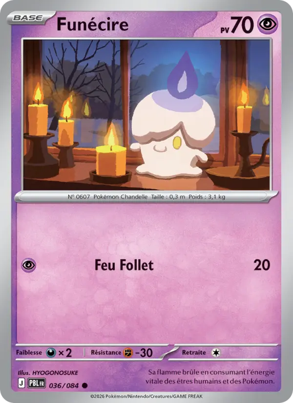 036/084 - Funécire — Carte Pokémon Nuit Noire 036/84