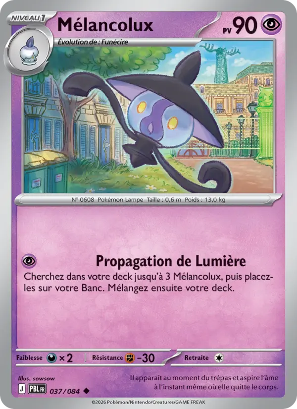 037/084 - Mélancolux — Carte Pokémon Nuit Noire 037/84