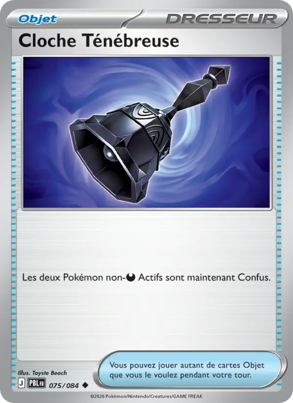 075/084 - Cloche Ténébreuse — Carte Pokémon Nuit Noire 075/84