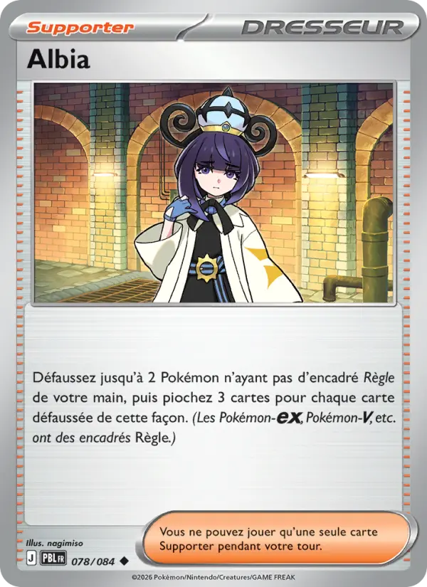 078/084 - Albia — Carte Pokémon Nuit Noire 078/84